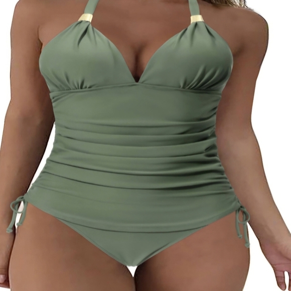 SUUKSESS Other - SOLD SUUKSESS Halter Tankini Bathingsuit #413